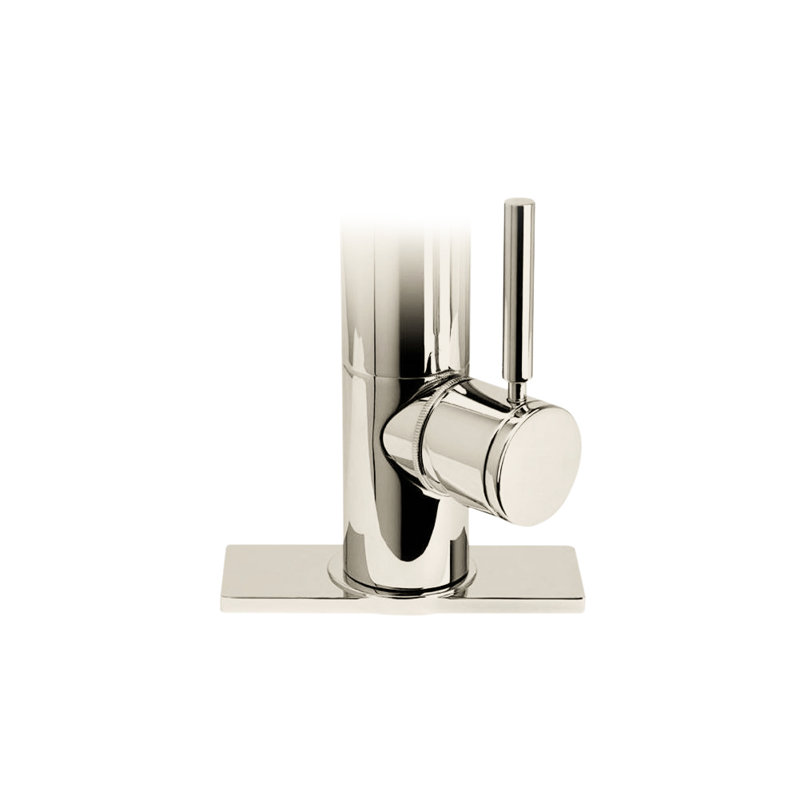 Contemporary 6" Escutcheon Plate, Polished Nickel