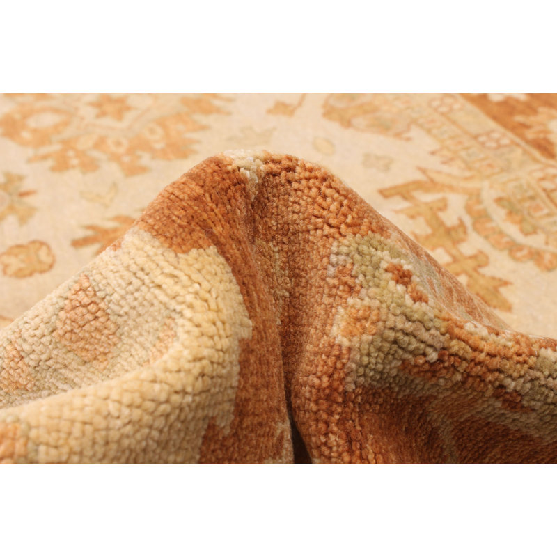 Tapis oriental en laine noué à la main Anatolian, Rectangle 10 pi 3 po x 13 pi 8 po