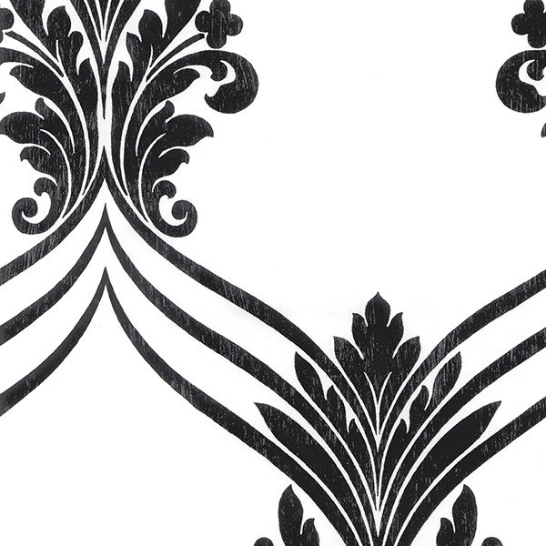 Rouleau de papier peint 32,7 pi x 20,5 po Adalwine, Noir