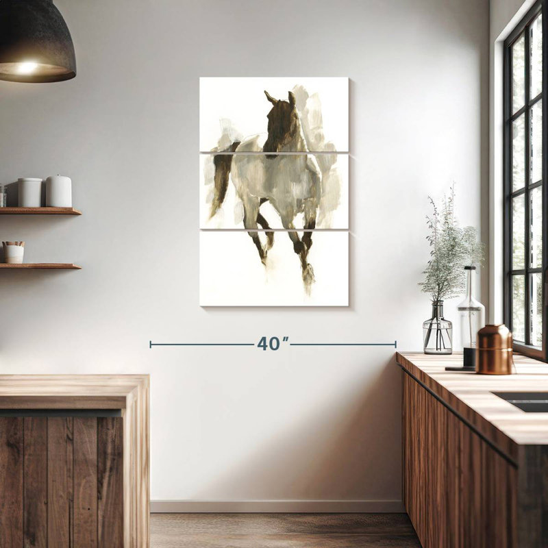 Brampt Rustic Horse I, 38" H x 24" W
