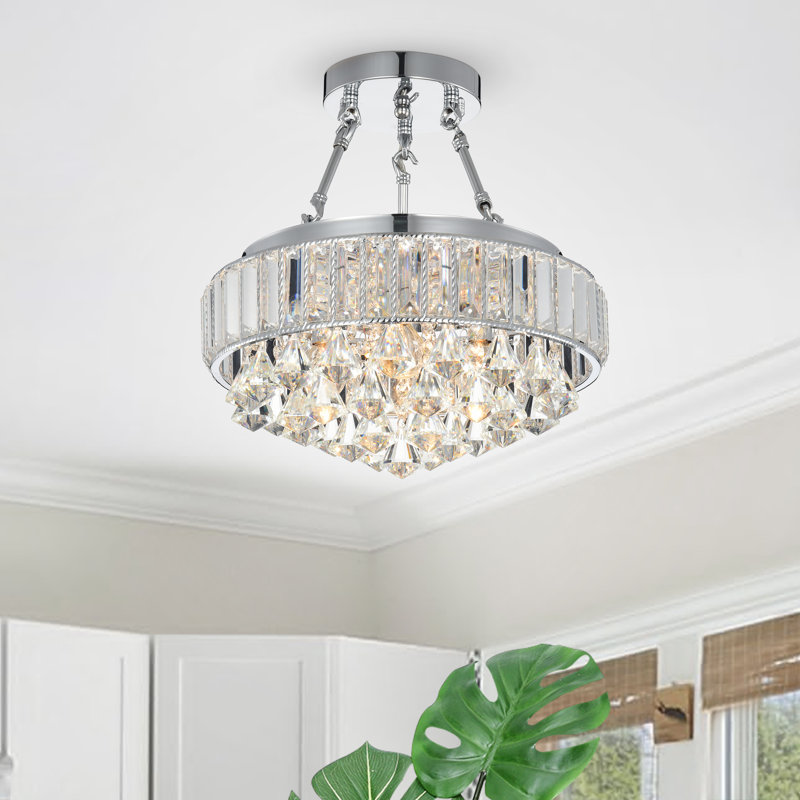 Hindsville Glass Semi Flush Mount