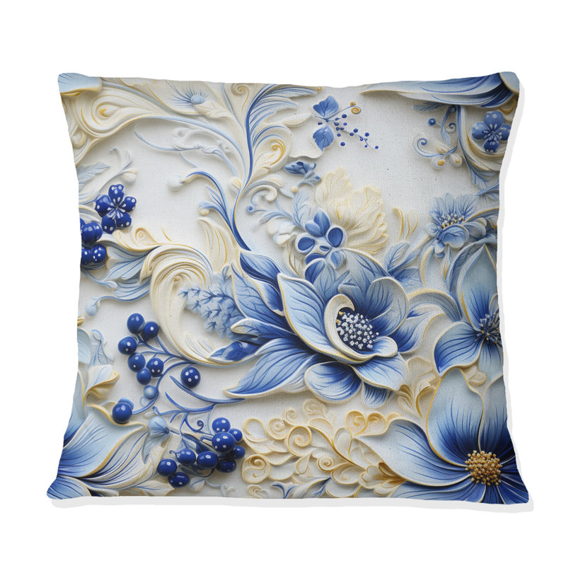 Motif cachemire nautique Allure, H 18 po x l 18 po