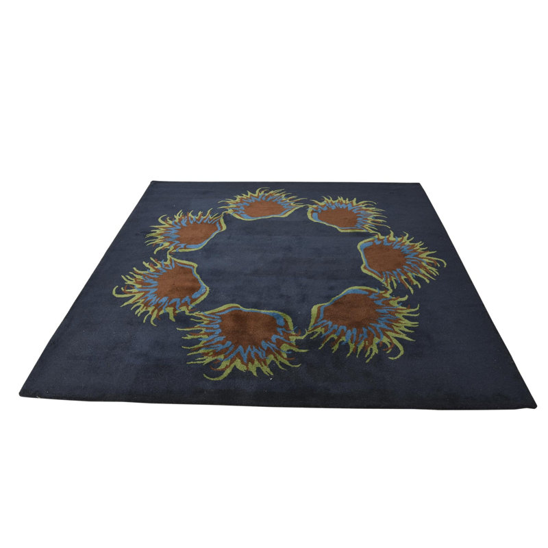 Tapis carré bleu marine 7 pi Pineland