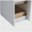 Armoire de salle de bain 12 po, 2 tiroirs à fermeture en douceur, montage flottant, blanc brillant (emballage KD)