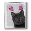 «Black Cat Valentines», toile encadrée de qualité supérieure - prête à être accrochée-469731573-469731569