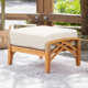 Cotesfield Teak Outdoor Ottoman with Cushion