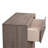 1Pc Contemporary 2-Drawer Storage Nightstand Metal Handle Grey Oak Finish