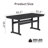 Outdoor Patio Dining Set All Weather HDPE Dining Set Poly Dining Set Rectangular Table  6 - Person-269010295-269010292
