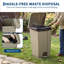 Ensemble de 3 poubelles d'extérieur de 87 L - poubelles durables de 23 gallons avec couvercle et pédale pour la maison, le patio et l'utilisation commerciale