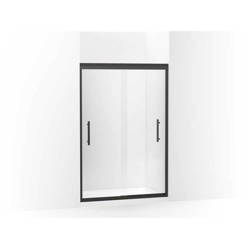 Porte de douche coulissante double sans cadre l 44,62 po x H 70,06 po Finesse