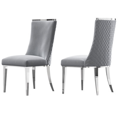 Hobartville 18.1'' H Velvet Upholstered Side Chair