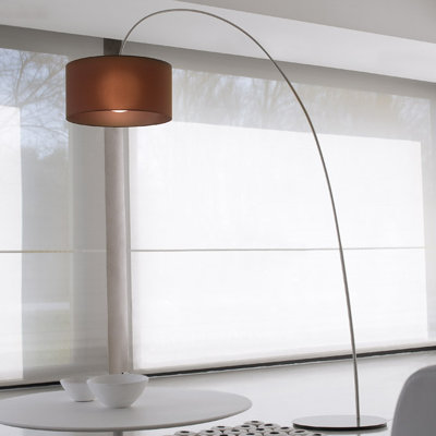 Fog 85.5'' Nickel Arched Floor Lamp