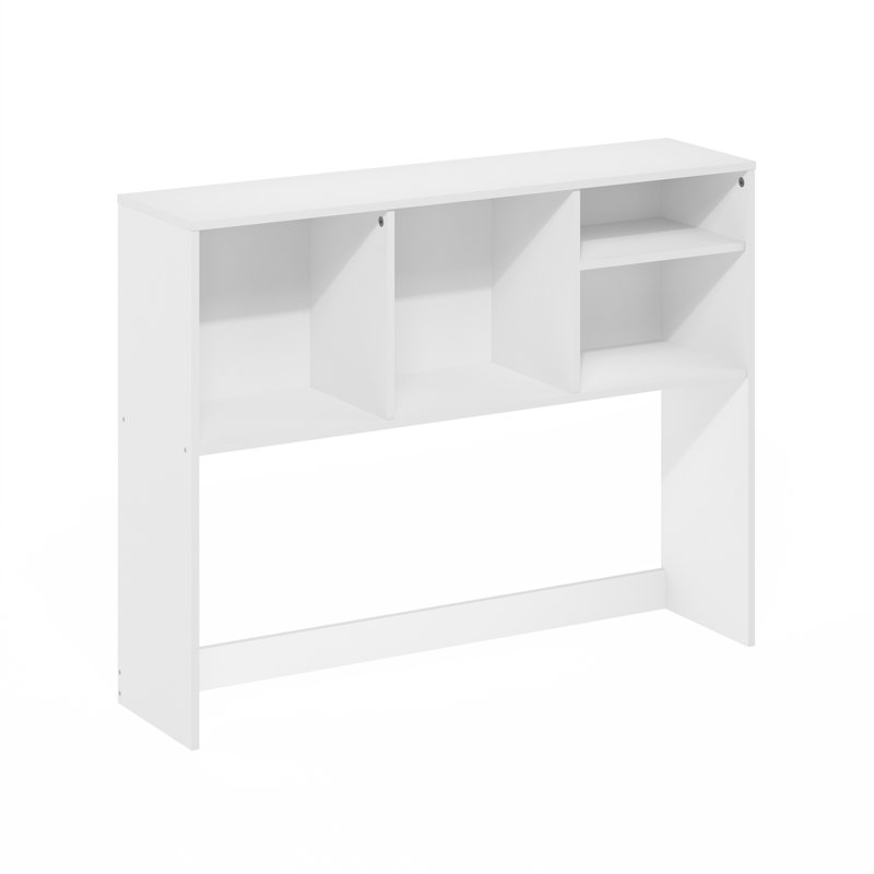 Classeur de bureau classique avec étagère de bureau et 3 tablettes, H 28,7 po x l 37,01 po x P 9,37 po, Blanc
