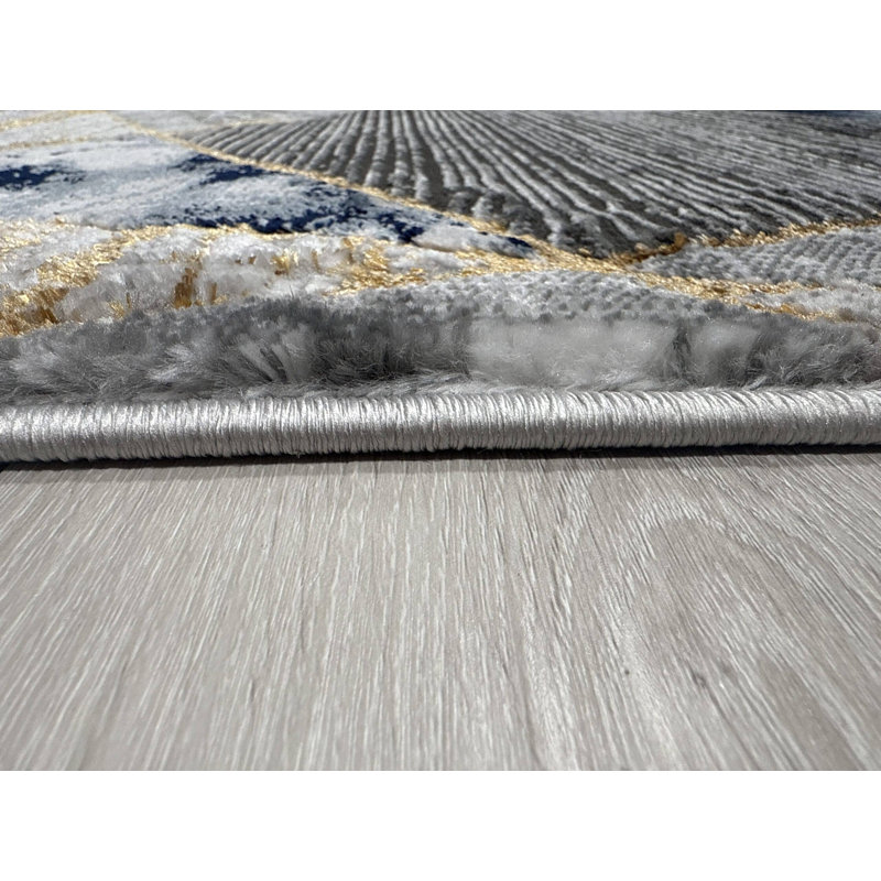 Tapis moderne abstrait abstrait Tabernash, Rectangle 7 pi 10 po x 10 pi 10 po