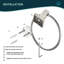 Wall Mounted Towel Ring With Installation Hardware-72504222