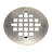 Universal 4-1/4 in. Snap-Tite Round Shower Strainer-63437220