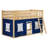 Mendelson Kids Low Bunk Bed with Curtain-1727860457-1727860462