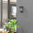 1 Light Antique Brass Small Outdoor Wall Lantern With Clear Glass-724894971