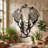 Handmade Boho Animals Wall Decor on Metal-575711568