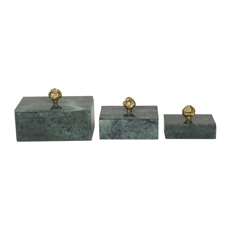 Boîtes Roder, Vert, 6.15" H x 9.05" W x 18.85" D