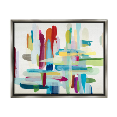 Art coloré abstrait sur toile hachuré par Randy Hibberd