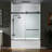 Frameless Bathtub Shower Doors 56-60" Width X 66" Height With 5/16"(8Mm) Clear Tempered Glass,  Double Sliding With Side Seal Strips-111700595