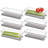 iDesign Set of 6 Fridge Produce Bins with Drainage Tray - Clear/Grey