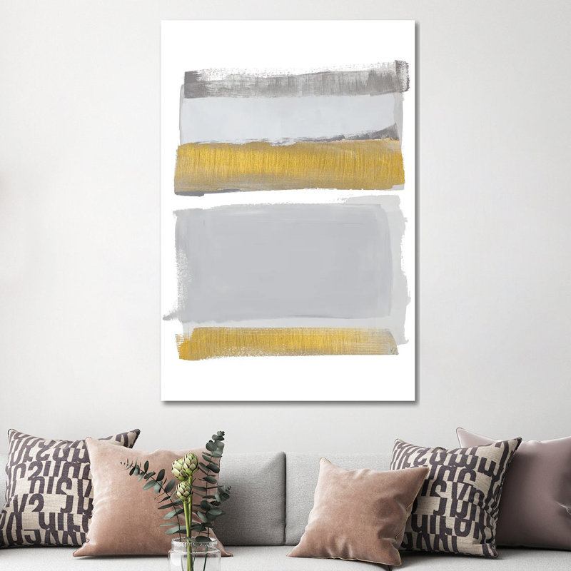 World Of Golden Gray by Lanie Loreth - Wrapped Canvas Gallery-Wrapped Canvas Giclée, 152.5 cm H x 101.5 cm W