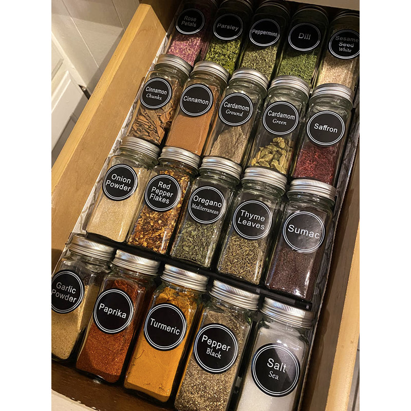 Cabinet System Spice Jar & Rack Set