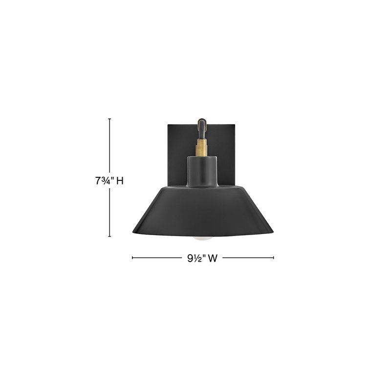 Brewster Wall Mount Barn Light, 7.75" H x 9.5" W x 14.75" D