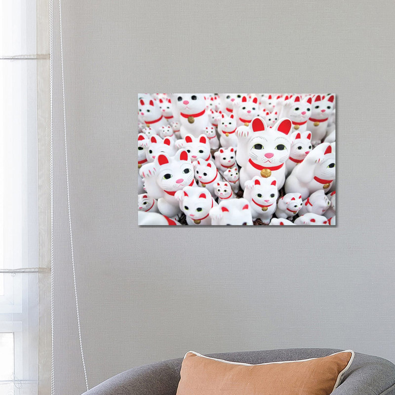 Maneki-Neko by Jan Becke - Wrapped Canvas Gallery-Wrapped Canvas Giclée, 66.04 cm H x 45.72 cm W