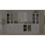 Grand garde-manger modulaire de 110,3 po avec bibliothèques, portes et tiroirs en verre à fermeture en douceur, grand système de rangement pour buffet, blanc-1936851373