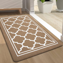 Door Mat Entryway Rug Indoor Outdoor 20X31.5 Front Back Door Mat Non-Slip Entrance  Rug Absorbent Resist Dirt Low-Profile Inside Floor Mats for Patio Garage  Machine Washable 