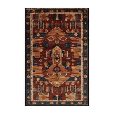 Machine Washable Turkish Brown Area Rug