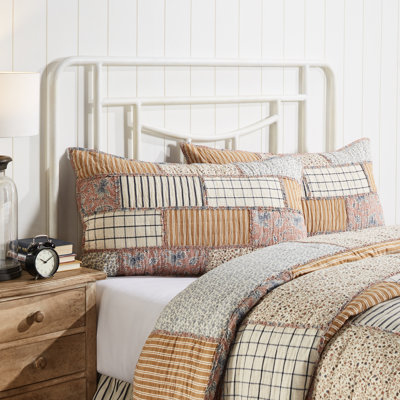 Cotton Blend Patchwork Sham Set