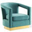 Frolick Performance Velvet Armchair In Pink-2111805877