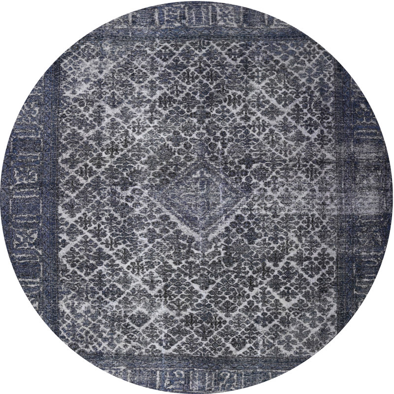 Tapis oriental tissé à la machine Cayvion, Rond 4 pi