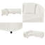 Canapé modulaire incurvé courbé beige-978830031