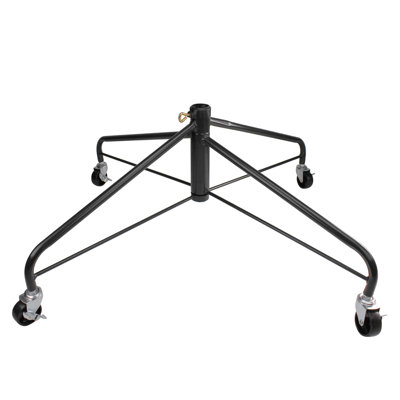 Green Metal Rolling Christmas Tree Stand for 9' - 12' Artificial Trees