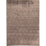 Geometric Area Rug in Brown