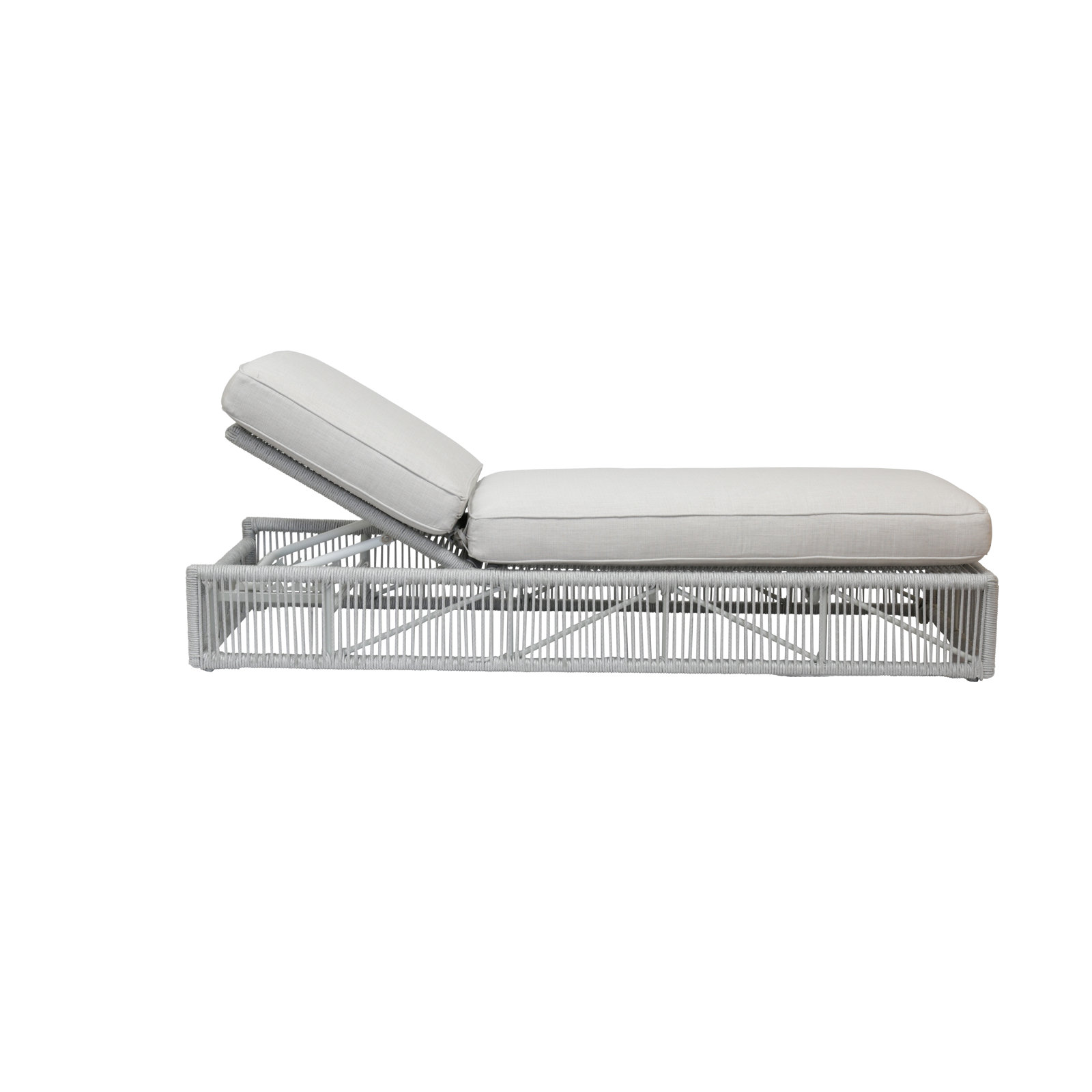 Renfri 78.25'' Outdoor Powder Coated Aluminum Chaise Lounge, Echo Ash Sunbrella®