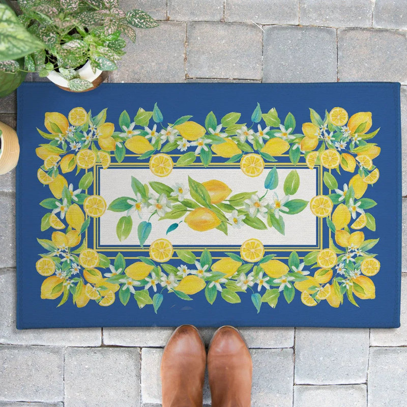 Paillasson Lovely Lemons, L 24 po x L 36 po