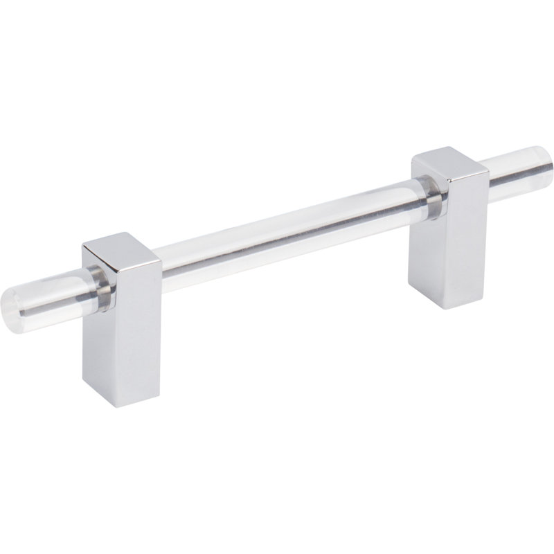 Spencer Bar pull, 3 3/4″, Polished Chrome