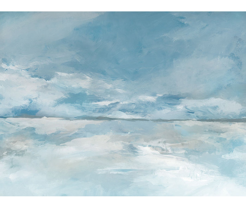 Cloudy Coast II Print by Barclay Butera, 24" H x 32" W, Image Brush Gel