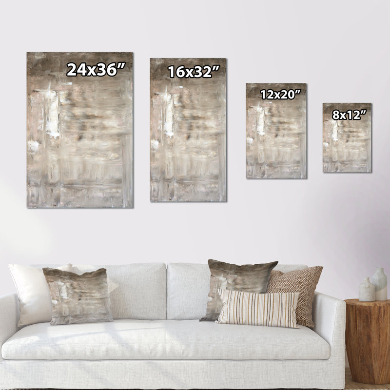 Art moderne gris et bleu II 2PT47799, H 12 po x l 8 po x P 1 po