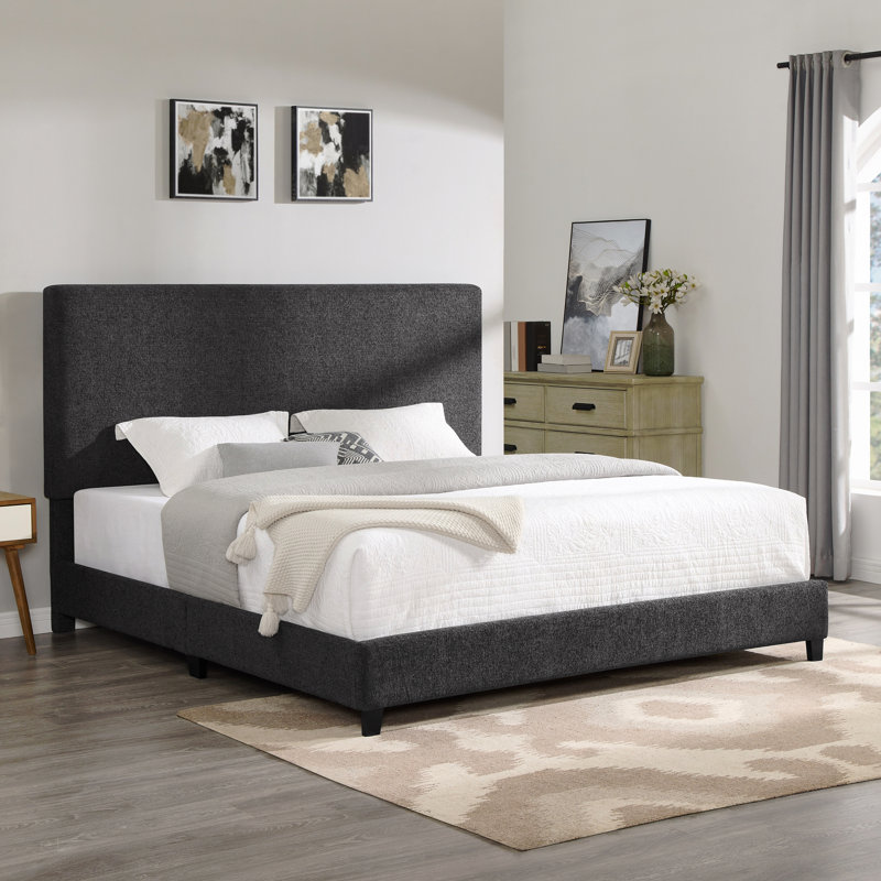 King Size Upholstered Platform Bed
