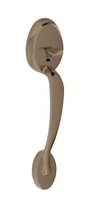 Plymouth Lower Half Handleset with Accent Door Lever (Deadbolt Sold Separately)