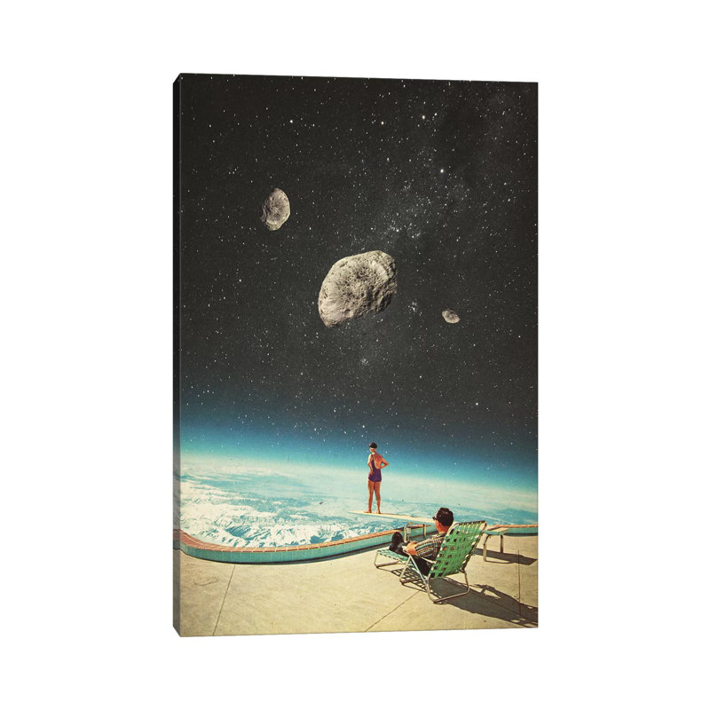 Summer with a Chance of Asteroids 1 Piece Wall Art on Canvas, 66.04cm H x 45.72cm W x 1.91cm D, Wrapped Canvas