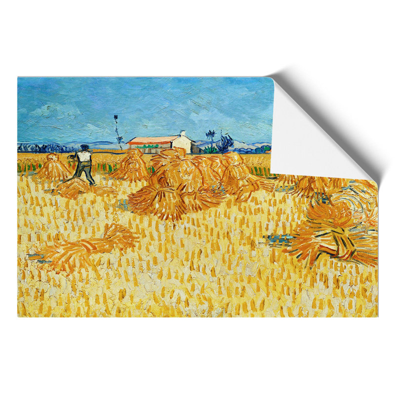 Harvest in Provence by Vincent Van Gogh - Unframed Painting, 21cm H x 30cm W x 0.1cm D