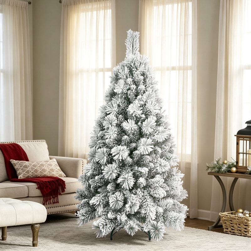 Arbre de Noël artificiel enneigé, 4'